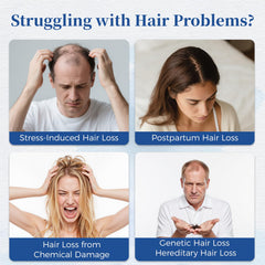 Gluvelessia serum with saw palmetto nourishes follicles for fuller-looking hair.