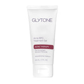 Glytone Acne BPO spot bottle close-up for on-the-go blemish control.