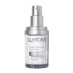 GLYTONE Age-Defying Eye Cream bottle pump for easy daily application.