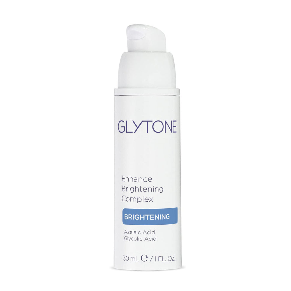 GLYTONE Enhance Brightening Complex bottle for daily use to promote brighter, more even skin tone.