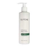 GLYTONE Exfoliating Body Lotion bottle pump with 17.5% glycolic acid for smoother skin