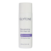 GLYTONE mini peel gel bottle closeup for at-home exfoliation