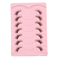 Gmagictobo cat-eye design half lashes enhance eye shape with subtle drama.