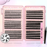 Gmagictobo lash clusters kit packaging reveals premium components for at-home salon results.