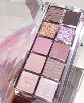 Go Ho 10 Colors Eyeshadow Palette front view for daily versatile looks