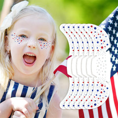 Go Ho patriotic glitter freckles in red white blue, ideal for 4th of July looks