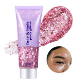 Go Ho pink face body glitter gel for radiant skin shimmer at events.