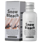 Go Ho Snow Bleach Cream face image showing brightening effect and even tone potential.