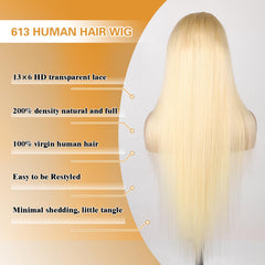 Goalroya 613 lace front wig preplucked hairline enables easy customization