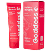 Goddess Maintenance Biotech Blowout leave-in bottle delivers lightweight repair and shine for daily styling.