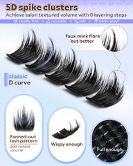 Goddvenus D-curved lashes close-up for precise salon-style application.