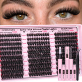 Goddvenus Fluffy Lash Clusters Kit with 300 pieces for ultra fluffy volume.