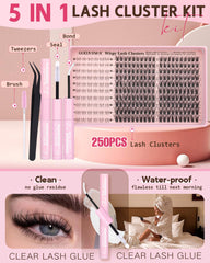 Goddvenus bottom lash clusters for balanced eye framing.