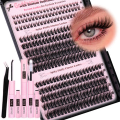 Goddvenus Wispy Lash Clusters Kit close-up showing natural volume for everyday glamour.