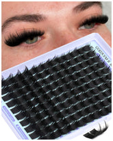 Goddvenus wispy lash clusters pack for easy natural-volume enhancement.