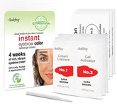 Godefroy Fast Acting Brow Color step 1 application for precise temporary brow shade
