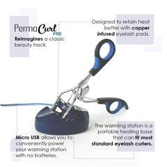Godefroy Permacurl professional-curler in action for dramatic lift