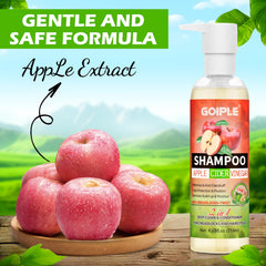 Goiple shampoo lather showing cleansing action and shine