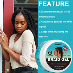 Long-lasting hold keeps braids neat all day.
