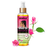 Goiple Braid Oil soothes itchy scalp for braided styles.