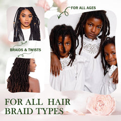 Goiple Braid Spray silky shine focus for a smooth, lightweight finish.