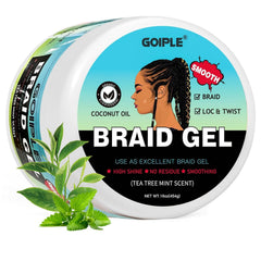 Goiple braiding gel 16oz packaging highlights brand for long-lasting hold