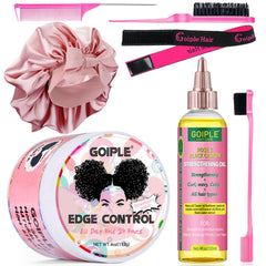 Goiple Edge Control Wax jar provides strong hold for sleek styles.