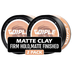 Goiple hair clay jar close-up showing matte finish and firm hold