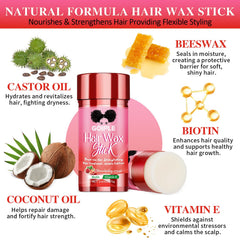 Goiple Hair Wax Stick biotin-infused lightweight formula for easy styling