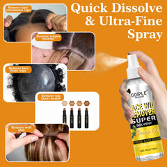 Goiple lace remover formula mild with citrus extracts for skin-friendly use.