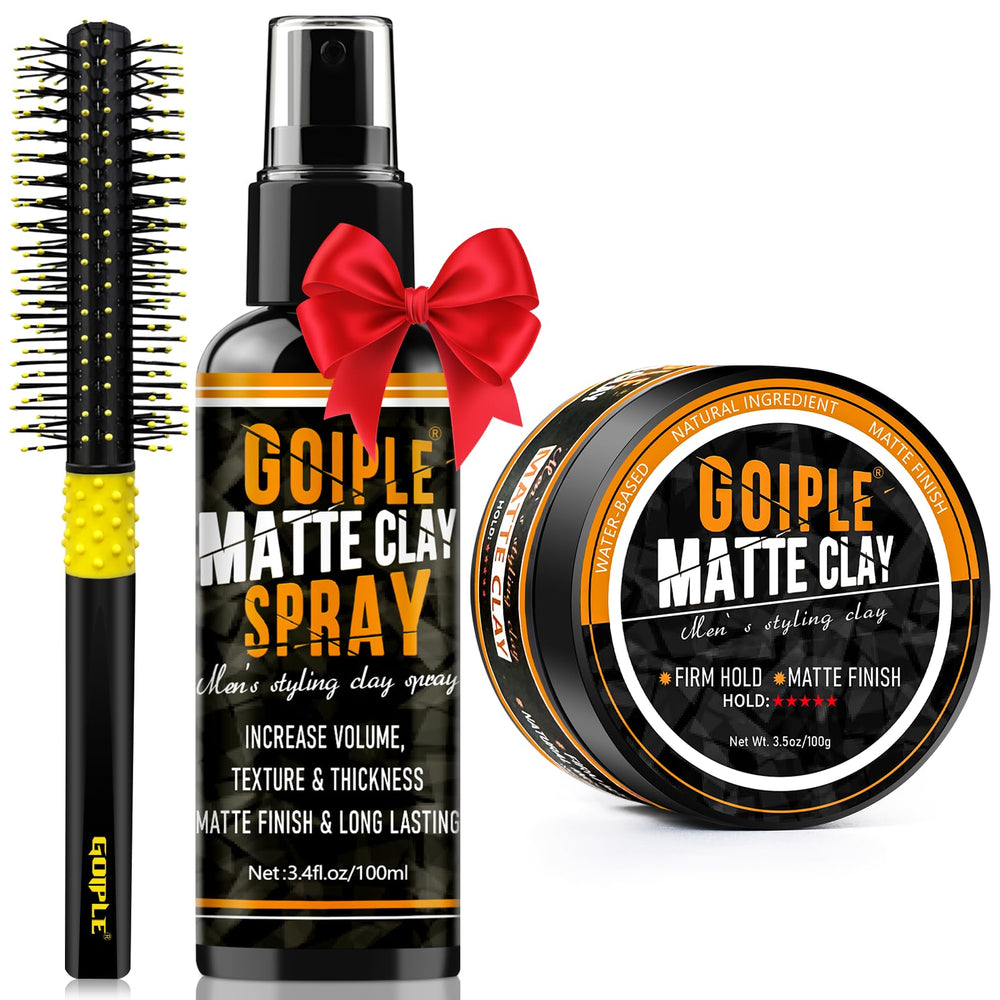 Goiple matte clay texturizing spray delivers flexible, grease-free hold for all-day definition.