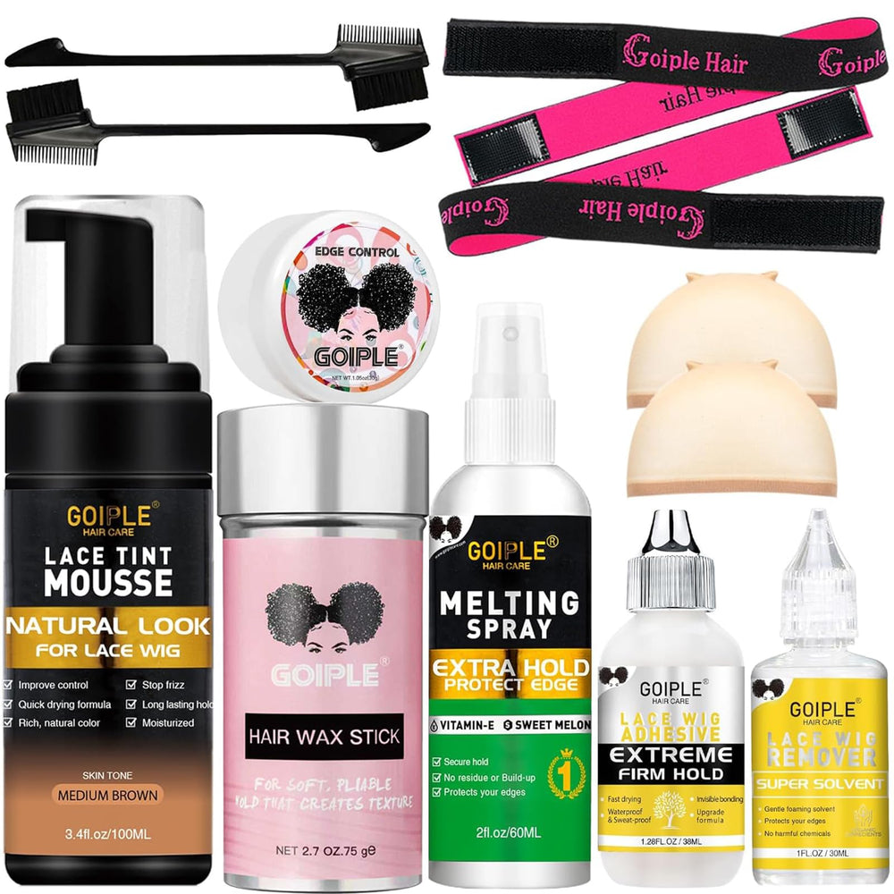 Goiple melting lace tint mousse bottle for quick lace finishing
