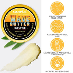 Goiple pocket palm combs for detangling and wave pattern grooming.