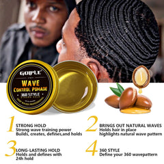 Goiple wave butter tin for deep definition and moisture.