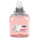GOJO FMX-12 cranberry foam refill bottle shown to promote sink cleanliness