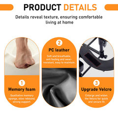 GOKKYOA memory foam pillow dual layer offers soft support with removable cover.
