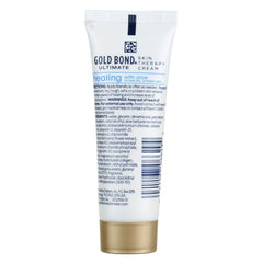 Gold Bond Aloe Lotion ingredients panel highlighting seven moisturizers and vitamins