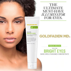 GOLDFADEN MD Bright Eyes cream texture for smoother under-eye skin.