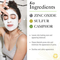 GOLDFADEN MD Facial Detox Mask texture on skin showcases gentle cleansing and smoothness.