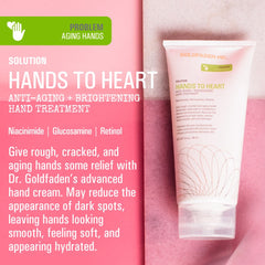 GOLDFADEN MD Hands to Heart cream application demonstrates rapid absorption