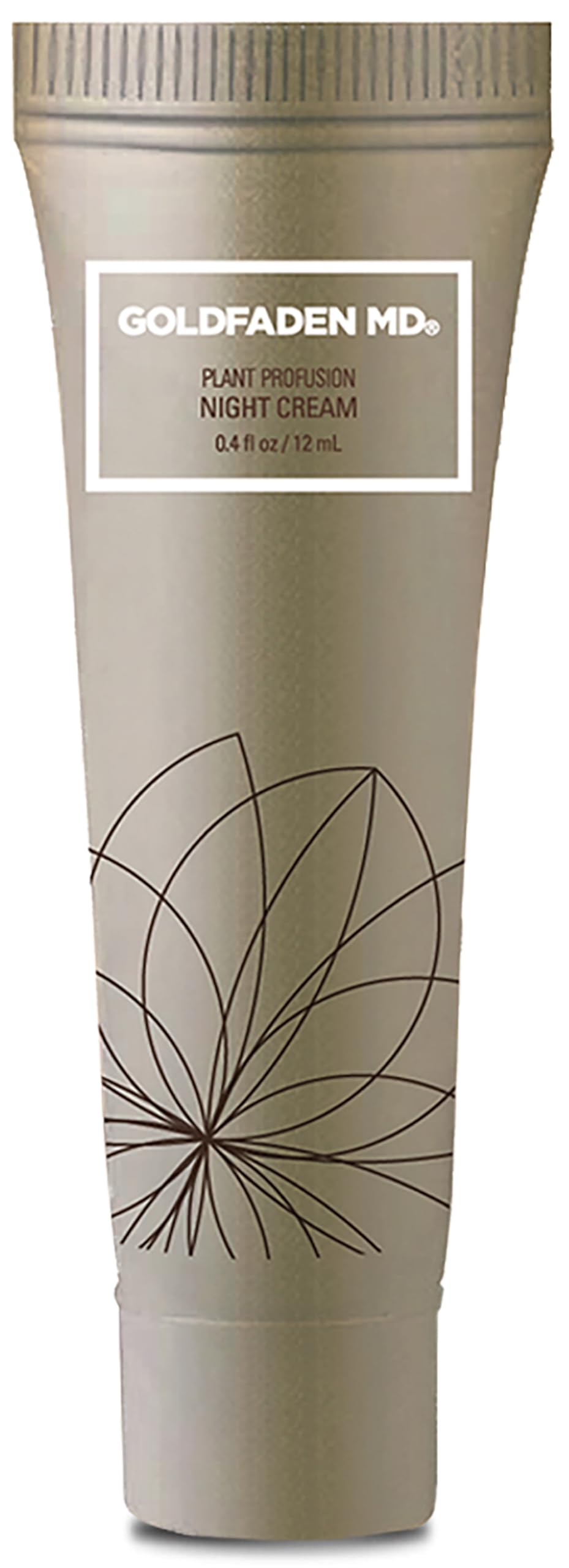 GOLDFADEN MD Plant Profusion night cream bottle shows premium overnight formula for smoother skin