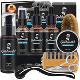 GoldWorld Beard Kit packaging view showcasing full grooming set