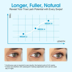 Golrisen Eyelash Serum precision brush application for easy nightly use.