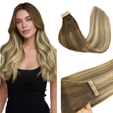 GOO GOO tape-in extensions with seamless skin-weft for a natural look