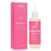 GOO GOO Tape-in Remover bottle close-up for quick adhesive removal.