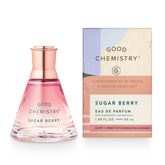 Good Chemistry Sugar Berry EDP bottle on display highlighting long-lasting scent