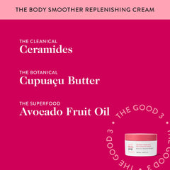 Good Clean Goop Body Smoother ingredients with ceramides, cupuaçu, and avocado