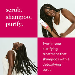 Powerscrub salt scrub exfoliating beads visible for buildup removal