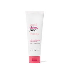 Good Clean Goop Powerscrub scalp detox bottle for purifying treatment on wet hair