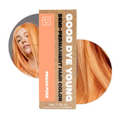 Good Dye Young Peach Fuzz bottle pour: bold, non-damaging color application